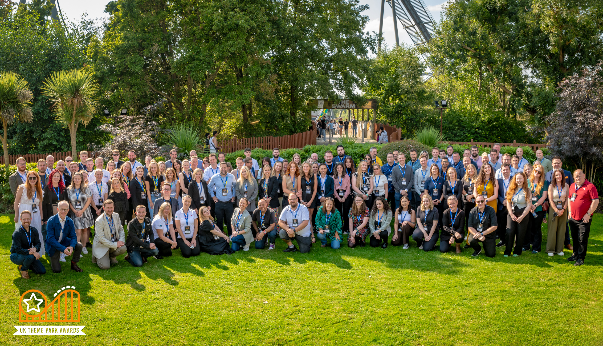 Attendees at UK Theme Park Awards 2024 at Thorpe Park